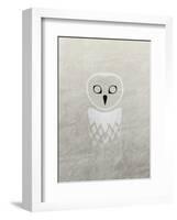 Owl - Jethro Wilson Contemporary Wildlife Print-Jethro Wilson-Framed Art Print