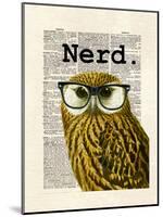 Owl Nerd-Matt Dinniman-Mounted Art Print