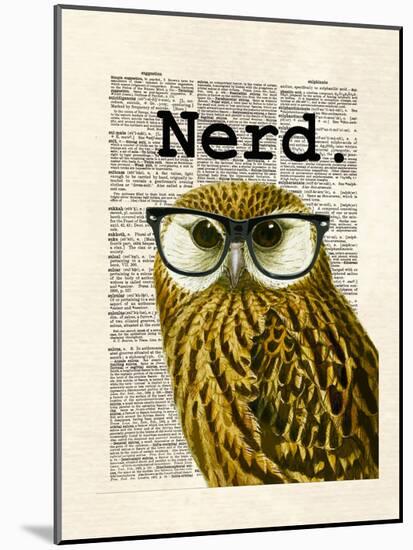 Owl Nerd-Matt Dinniman-Mounted Art Print