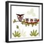 Owl On A Branch-Debra Hughes-Framed Art Print