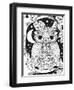 Owl on a Branch-Hello Angel-Framed Premium Giclee Print