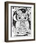 Owl on a Branch-Hello Angel-Framed Giclee Print