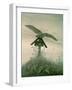 Owl on a Grave, 1836-7-Caspar David Friedrich-Framed Giclee Print