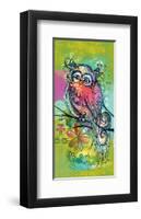 Owl on Holiday I-Lucy Cloud-Framed Art Print