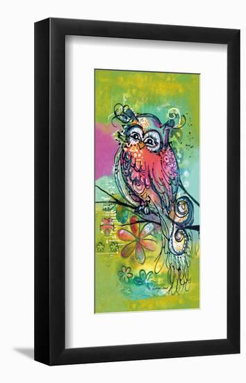 Owl on Holiday I-Lucy Cloud-Framed Art Print