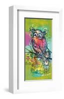 Owl on Holiday I-Lucy Cloud-Framed Art Print