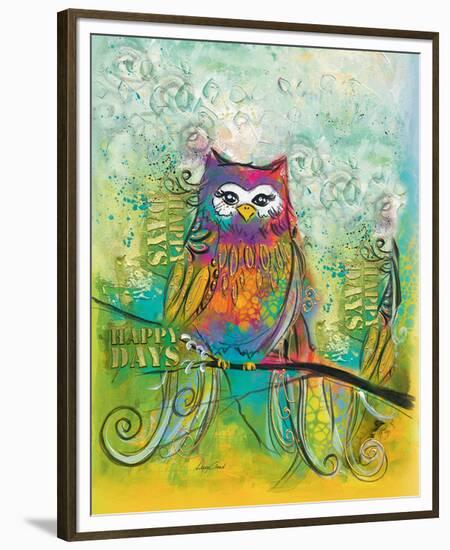 Owl on Holiday II-Lucy Cloud-Framed Premium Giclee Print