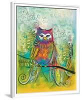 Owl on Holiday II-Lucy Cloud-Framed Premium Giclee Print