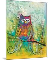 Owl on Holiday II-Lucy Cloud-Mounted Premium Giclee Print