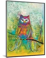 Owl on Holiday II-Lucy Cloud-Mounted Art Print