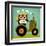 Owl on Tractor-Nancy Lee-Framed Art Print