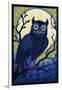 Owl - Paper Mosaic-Lantern Press-Framed Art Print