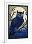 Owl - Paper Mosaic-Lantern Press-Framed Art Print