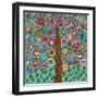 Owl Party-Kerri Ambrosino-Framed Giclee Print