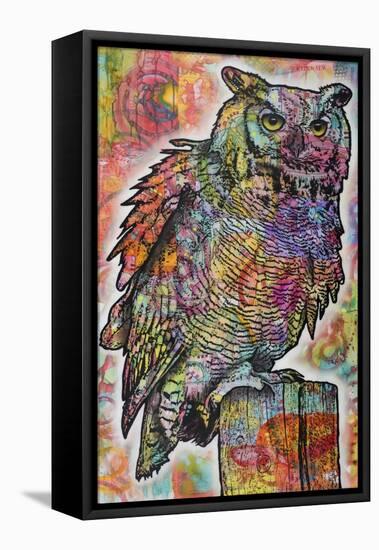 Owl Perch-Dean Russo-Framed Stretched Canvas