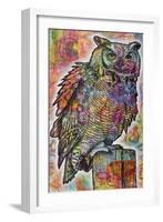 Owl Perch-Dean Russo-Framed Giclee Print