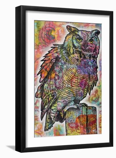 Owl Perch-Dean Russo-Framed Premium Giclee Print