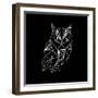 Owl Polygon-Lisa Kroll-Framed Art Print