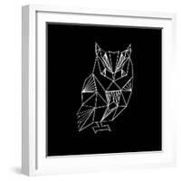 Owl Polygon-Lisa Kroll-Framed Art Print