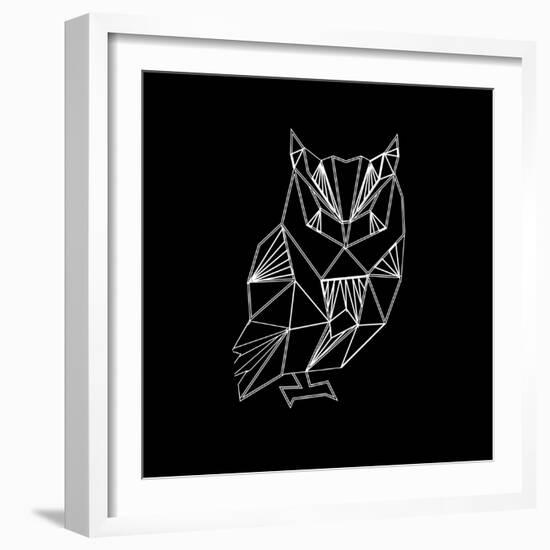 Owl Polygon-Lisa Kroll-Framed Art Print