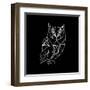 Owl Polygon-Lisa Kroll-Framed Art Print