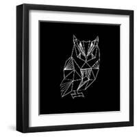 Owl Polygon-Lisa Kroll-Framed Art Print