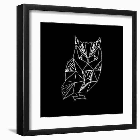 Owl Polygon-Lisa Kroll-Framed Art Print