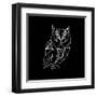 Owl Polygon-Lisa Kroll-Framed Art Print