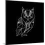 Owl Polygon-Lisa Kroll-Mounted Art Print