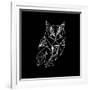 Owl Polygon-Lisa Kroll-Framed Art Print