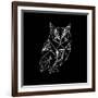 Owl Polygon-Lisa Kroll-Framed Art Print