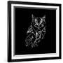 Owl Polygon-Lisa Kroll-Framed Premium Giclee Print