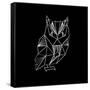 Owl Polygon-Lisa Kroll-Framed Stretched Canvas