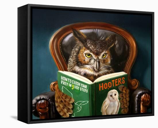 Owl Porn-Lucia Heffernan-Framed Stretched Canvas