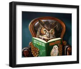 Owl Porn-Lucia Heffernan-Framed Art Print