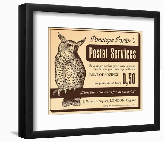 Owl Postal Service-null-Framed Art Print