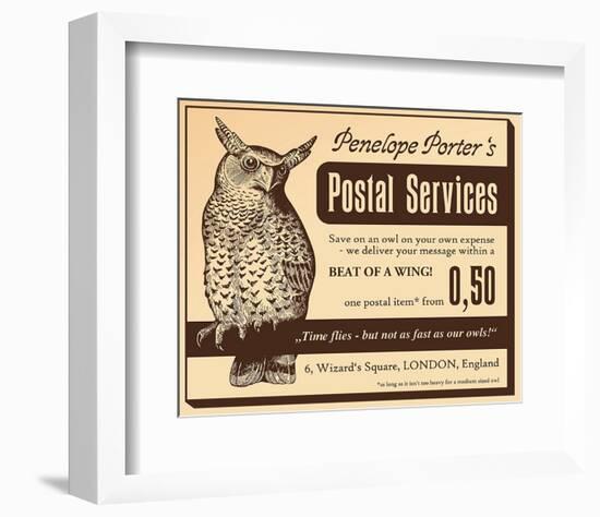 Owl Postal Service-null-Framed Art Print