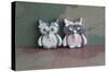 Owl Quilled Boy and Girl-null-Stretched Canvas