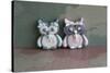 Owl Quilled Boy and Girl-null-Stretched Canvas