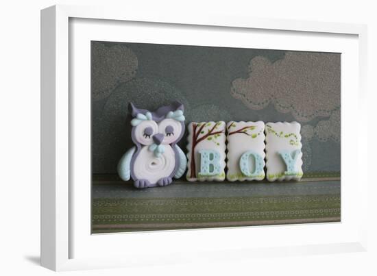 Owl Quilled Boy-null-Framed Photographic Print