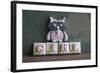 Owl Quilled Girl-null-Framed Photographic Print