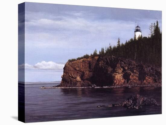 Owl's Head Light-David Knowlton-Stretched Canvas