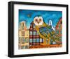 Owl's World-null-Framed Art Print