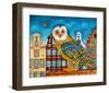 Owl's World-null-Framed Art Print