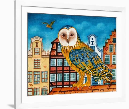 Owl's World-null-Framed Art Print