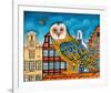 Owl's World-null-Framed Art Print