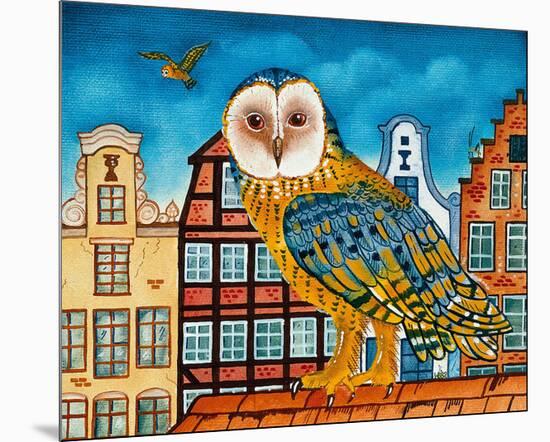 Owl's World-null-Mounted Art Print