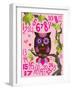 Owl Set Numlet Pinks 2-Melody Hogan-Framed Art Print