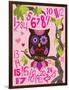 Owl Set Numlet Pinks 2-Melody Hogan-Framed Art Print