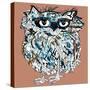 Owl, Symbol of Halloween, Vector Illustration. Illustration for T-Shirt.-De Visu-Stretched Canvas